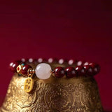 Cinnabar Bracelet - Fengshui Imperial Cinnabar - Tibet Art