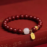 Cinnabar Bracelet - Fengshui Imperial Cinnabar - Tibet Art