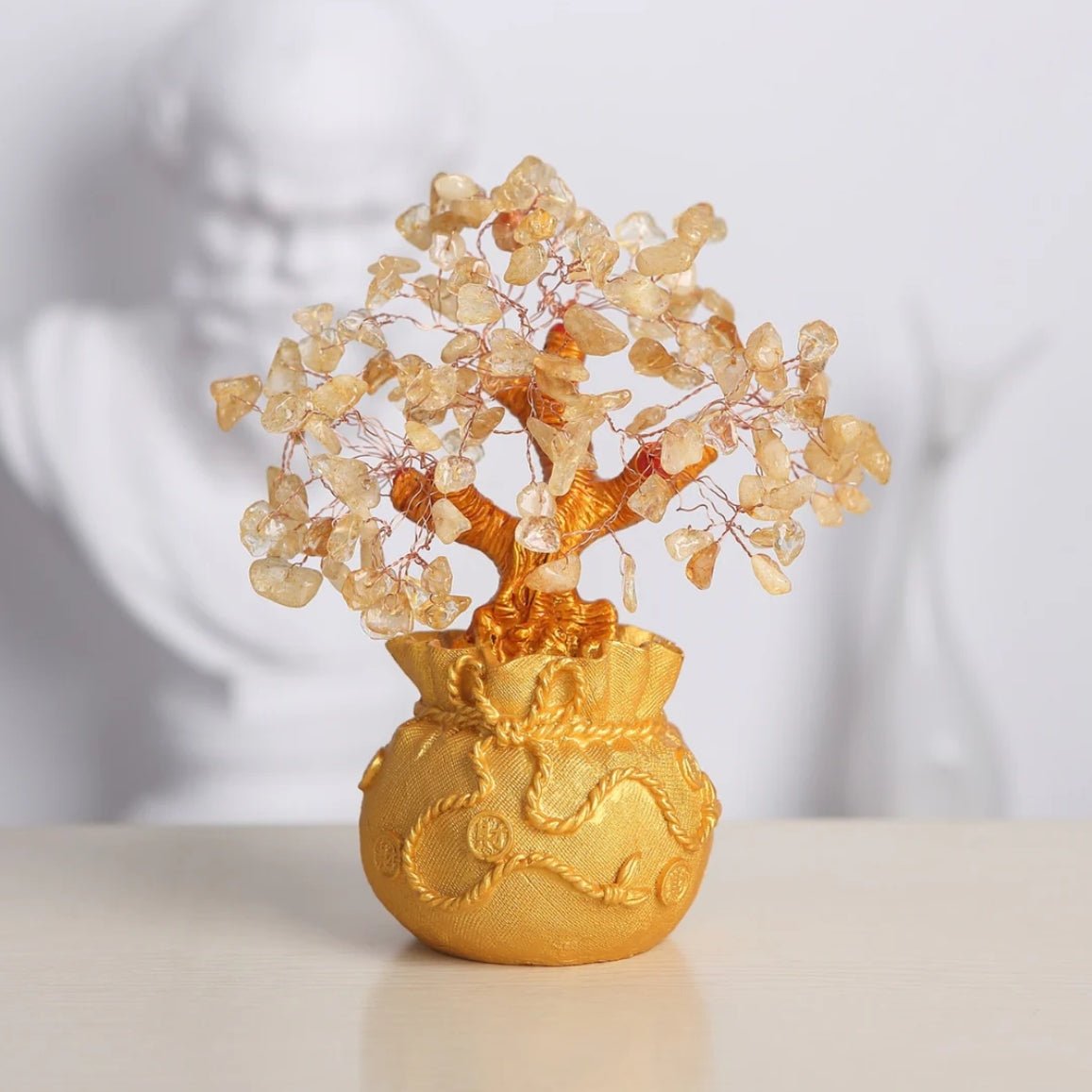 Crystal Money Tree - Citrine Money Tree Ornament - Tibet Art