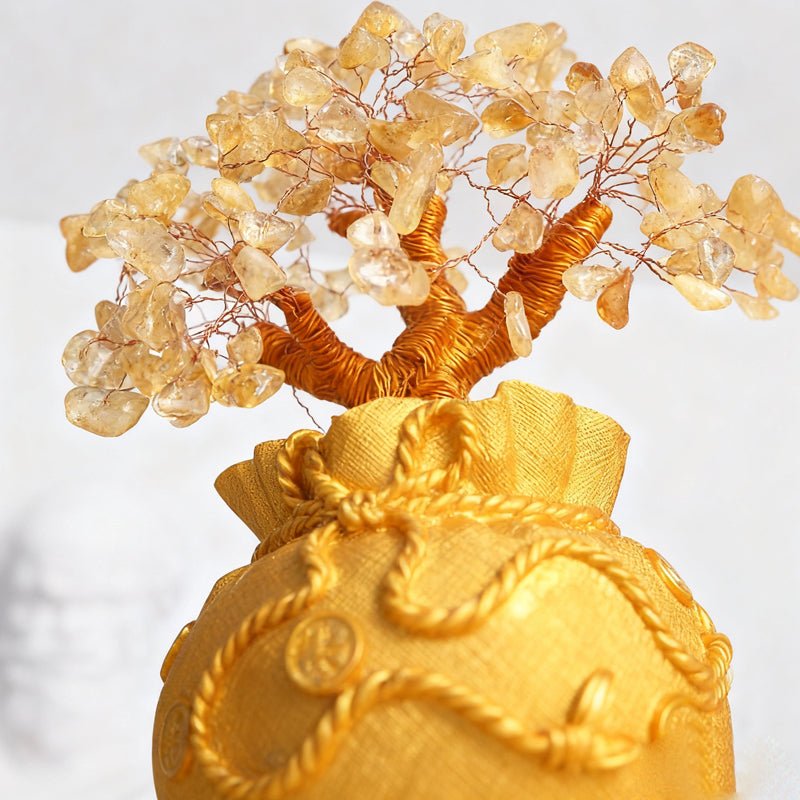 Crystal Money Tree - Citrine Money Tree Ornament - Tibet Art