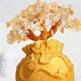 Crystal Money Tree - Citrine Money Tree Ornament - Tibet Art