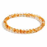 Natural Citrine Bead Bracelet 4mm–12mm — Yellow Crystal Strand In Six Sizes - 4mmTibet Art
