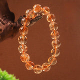 Natural Citrine Bead Bracelet 4mm–12mm — Yellow Crystal Strand In Six Sizes - 4mmTibet Art