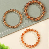 Natural Citrine Bead Bracelet 4mm–12mm — Yellow Crystal Strand In Six Sizes - 6mmTibet Art