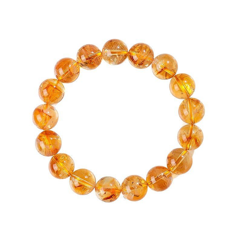 Natural Citrine Bead Bracelet 4mm–12mm — Yellow Crystal Strand In Six Sizes - 6mmTibet Art
