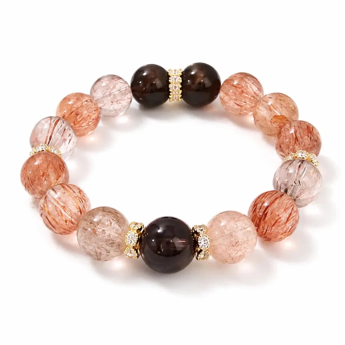 Black Gold Super Seven Crystal Bracelet — Premium Rutilated Quartz - Classic Super Seven 10mmTibet Art