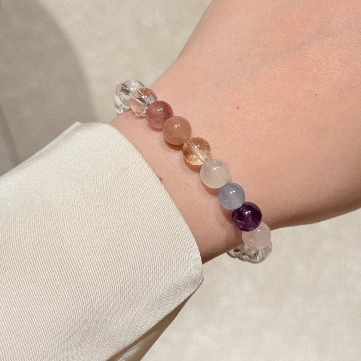 Multi-Gemstone Chakra Bracelet — The Full Spectrum, Done Right - Rainbow (16cm)Tibet Art