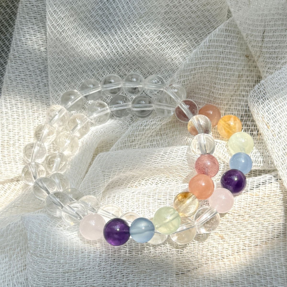 Multi-Gemstone Chakra Bracelet — The Full Spectrum, Done Right - Rainbow (16cm)Tibet Art