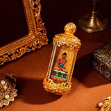 Tibetan Thangka Guardian Deity Pendant — Hand-Painted Tsa-Tsa Amulet for Your Birth Year Tibet Art