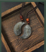 Dragon & Phoenix Jade Pendant — Paired Symbol of Harmony & Eternal Bond Tibet Art
