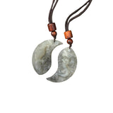 Dragon & Phoenix Jade Pendant — Paired Symbol of Harmony & Eternal Bond Tibet Art