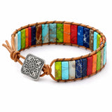 Emperor Stone Woven Bracelet — Hand-Braided Color, Made to Fit Tibet Art