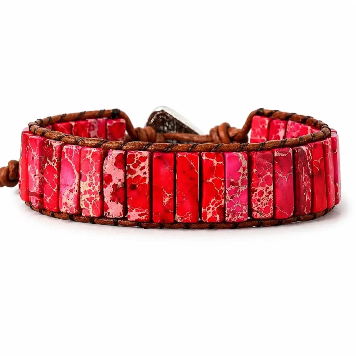 Emperor Stone Woven Bracelet — Hand-Braided Color, Made to Fit - RedTibet Art
