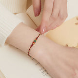 Koi Fish Lucky Bracelet — Woven Red String Dragon Boat Festival Charm - Black Koi — StandardTibet Art