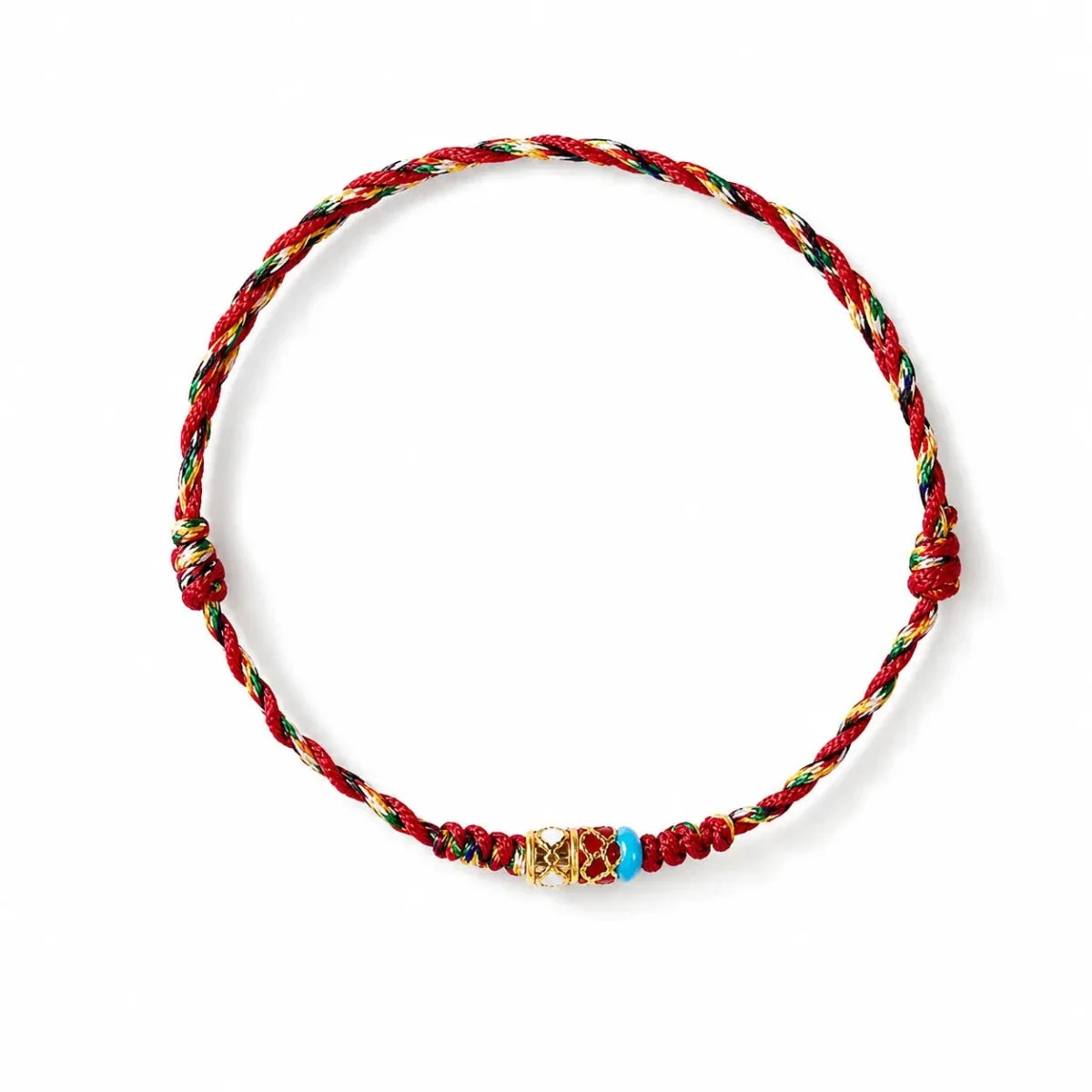 Koi Fish Lucky Bracelet — Woven Red String Dragon Boat Festival Charm Tibet Art