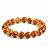 Pyramid-Cut Citrine Bead Strand — Faceted Brazilian Yellow Crystal, 3 Depths of Color Tibet Art
