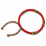 Red String Bracelet - Tibetan Five-Colored Vajra Knots Tibet Art