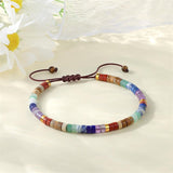 7 Chakra Adjustable Bracelet — Flat Beads That Move With You - StandardTibet Art
