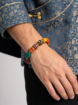 Multicolor Yak Bone Treasure Bracelet - 14mm