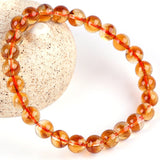 Golden Orange Citrine Bracelet — 5 Quality Grades From Entry to Collector, Brazilian Deep Yellow - Collector7mmTibet Art