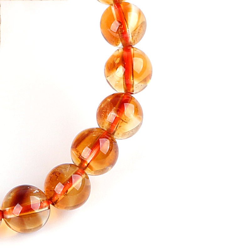 Golden Orange Citrine Bracelet — 5 Quality Grades From Entry to Collector, Brazilian Deep Yellow - Collector7mmTibet Art
