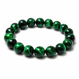 Green Tiger Eye Single-Strand Bracelet — Natural Collector-Grade Beads, 5 Sizes - 10mmTibet Art