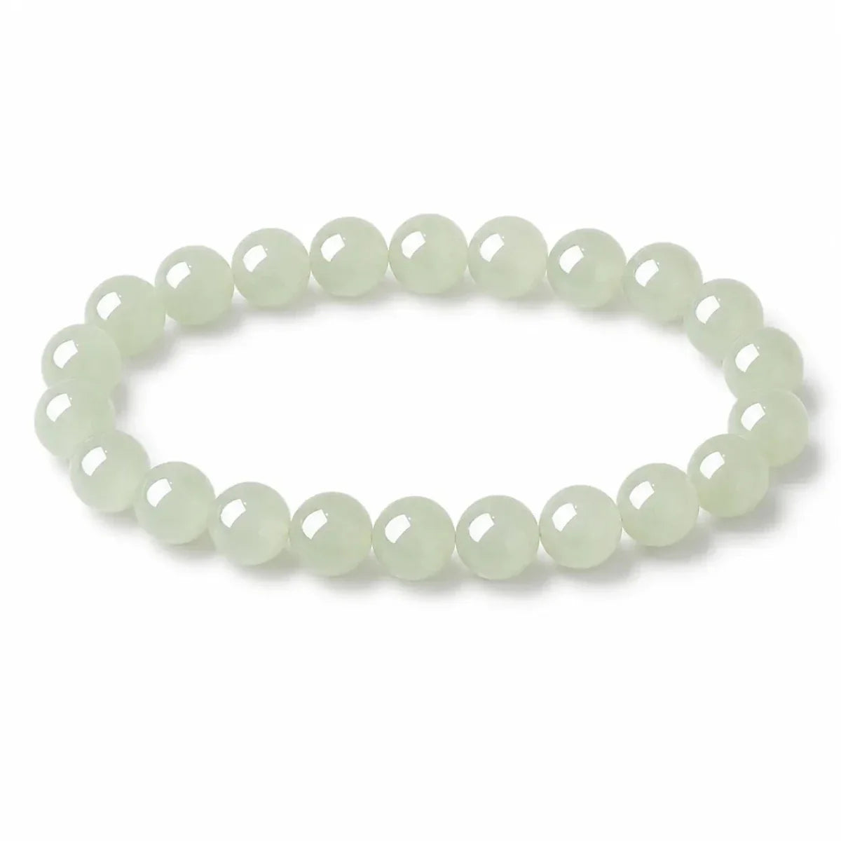 Hetian Jade Ice-Green Bead Bracelet — A Cool, Clear Stone for Steady Days Tibet Art