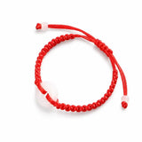 Red String Peace Buckle Bracelet — Hand-Braided Everyday Protection Tibet Art