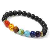 7 Chakra Bead Bracelet — One Stone for Every Center That Needs Reminding - Lava StoneTibet Art