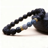 Lava Stone Bracelet - Grounding & Strength & Courage - Tibet Art