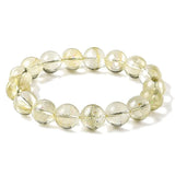 Lemon Citrine Asai Bracelet — Natural Yellow Crystal Bead Strand, Full Size Range Tibet Art