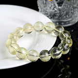 Lemon Citrine Asai Bracelet — Natural Yellow Crystal Bead Strand, Full Size Range - Lemon Asai7mm (~25 beads)Tibet Art
