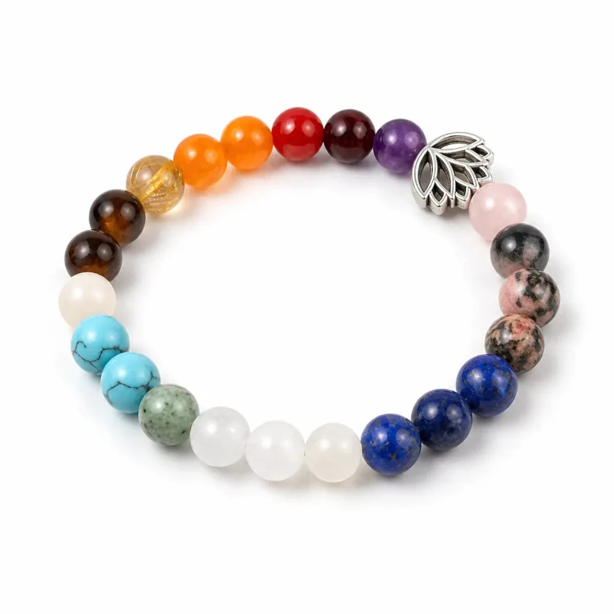 Seven Chakra Stone Bracelet — Seven Stones, One Strand Tibet Art