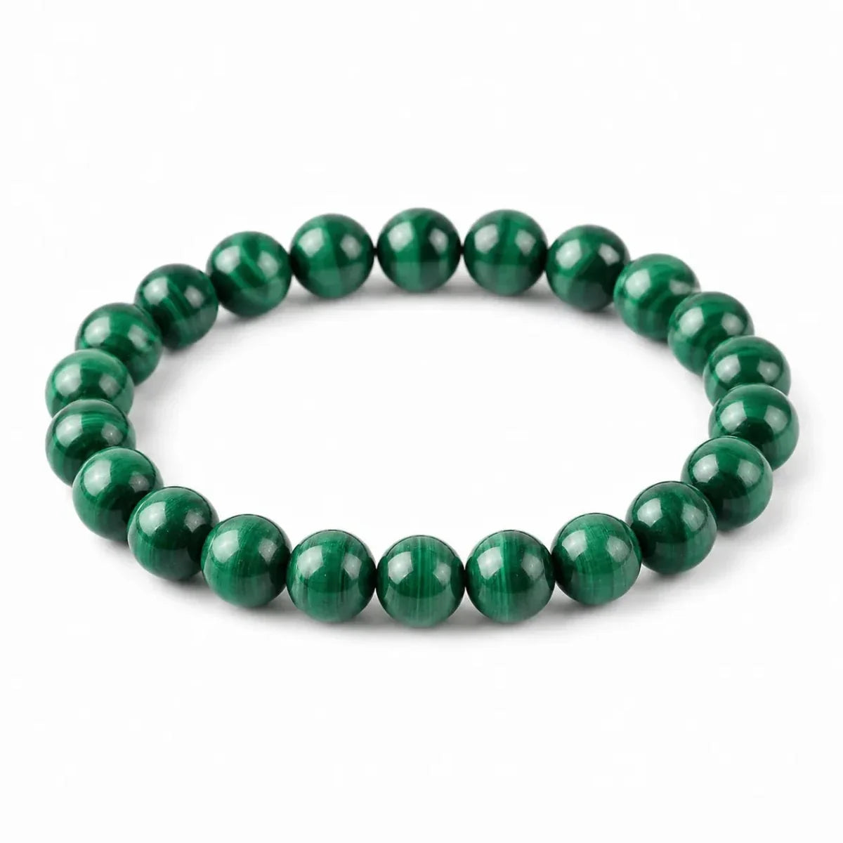 Natural Malachite Bracelet — Wealth & Good Fortune Tibet Art