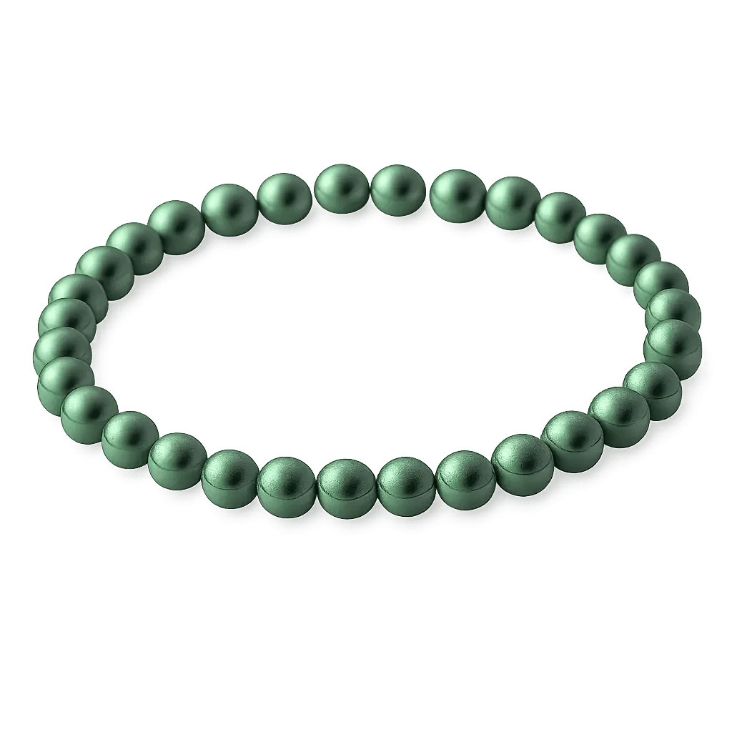 Natural Malachite Bracelet — Wealth & Good Fortune - 6mmTibet Art