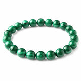 Natural Malachite Bracelet — Wealth & Good Fortune - 14mmTibet Art