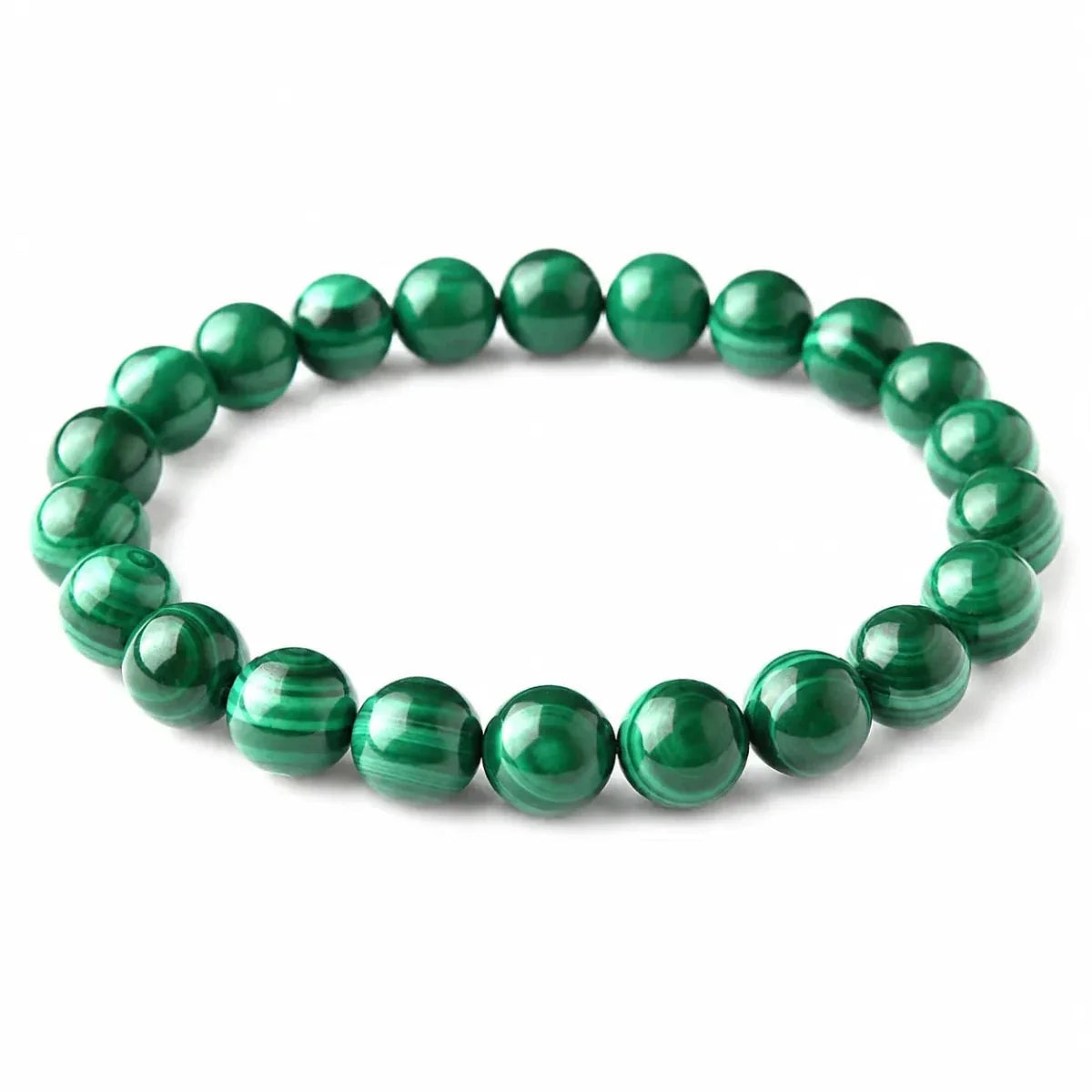 Natural Malachite Bracelet — Wealth & Good Fortune - 14mmTibet Art