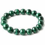 Natural Malachite Bracelet — Wealth & Good Fortune - 12mmTibet Art