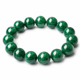 Natural Malachite Bracelet — Wealth & Good Fortune - 14mmTibet Art