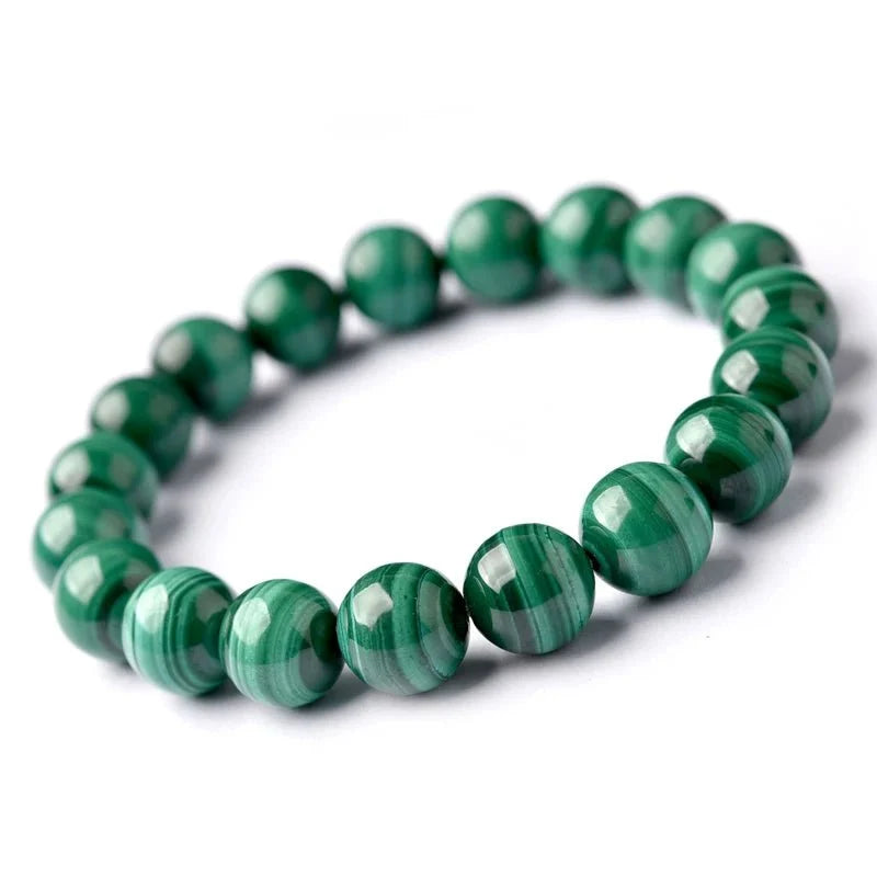 Natural Malachite Bracelet — Wealth & Good Fortune - Tibet Art
