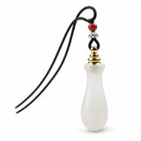 Mini Ghau Box Pendant Necklace — Agate & Chalcedony Prayer Container Tibet Art