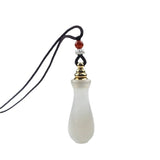 Mini Ghau Box Pendant Necklace — Agate & Chalcedony Prayer Container - Agate GourdTibet Art
