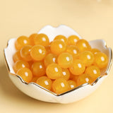 Natural Yellow Agate Bracelet - Golden Tone, Everyday Wear - Collector Grade 6mm Single LoopTibet Art