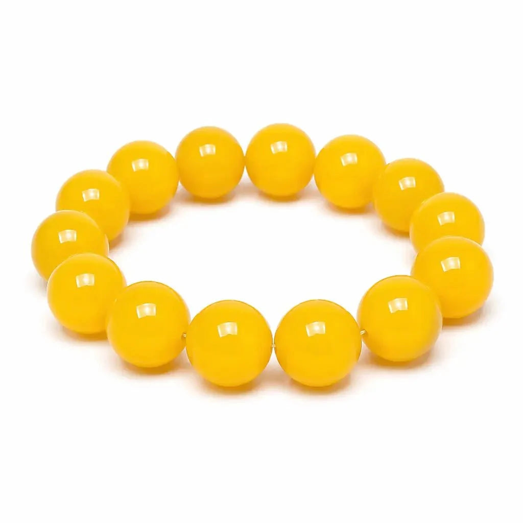 Natural Citrine Bracelet — The Wealth Stone, Worn Daily Tibet Art