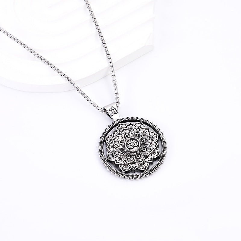 Om Lotus Mandala Necklace — Balance and Wisdom Design - Tibet Art