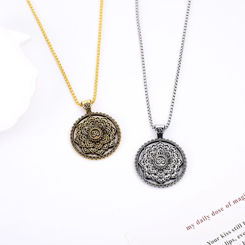 Om Lotus Mandala Necklace — Balance and Wisdom Design - Tibet Art