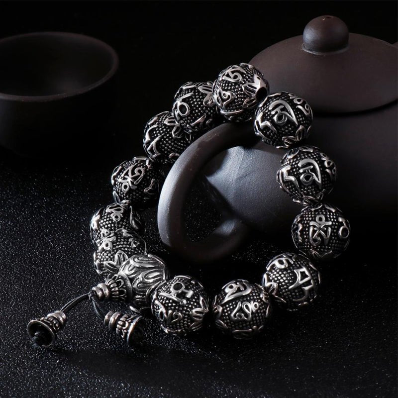 Tibetan Bracelet - Om Mani Padme Hum Bracelet - Tibet Art