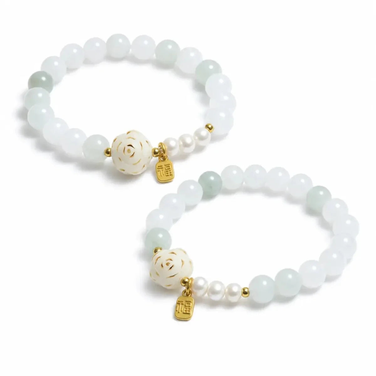 Tianshan Green Jade Bead Bracelet — Natural Stone Single-Wrap for Calm & Clarity Tibet Art