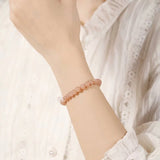 Tibetan Sunstone Bracelet — 7A Natural Stone for Energy, Confidence & Joy - Tibet Art