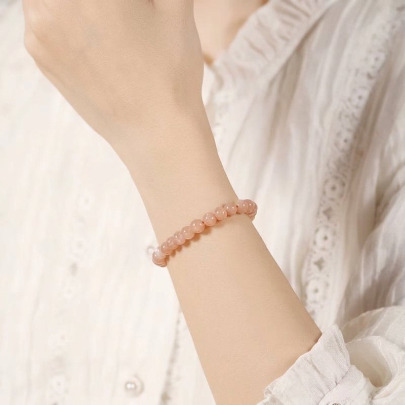 Tibetan Sunstone Bracelet — 7A Natural Stone for Energy, Confidence & Joy - Tibet Art